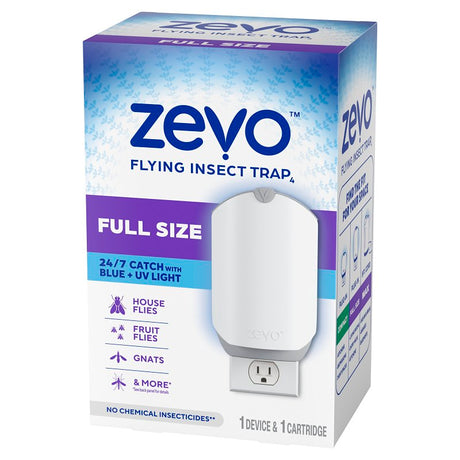 Zevo 818135014987 Flying Insect Trap Starter Kit, Solid, Sweet, Clear