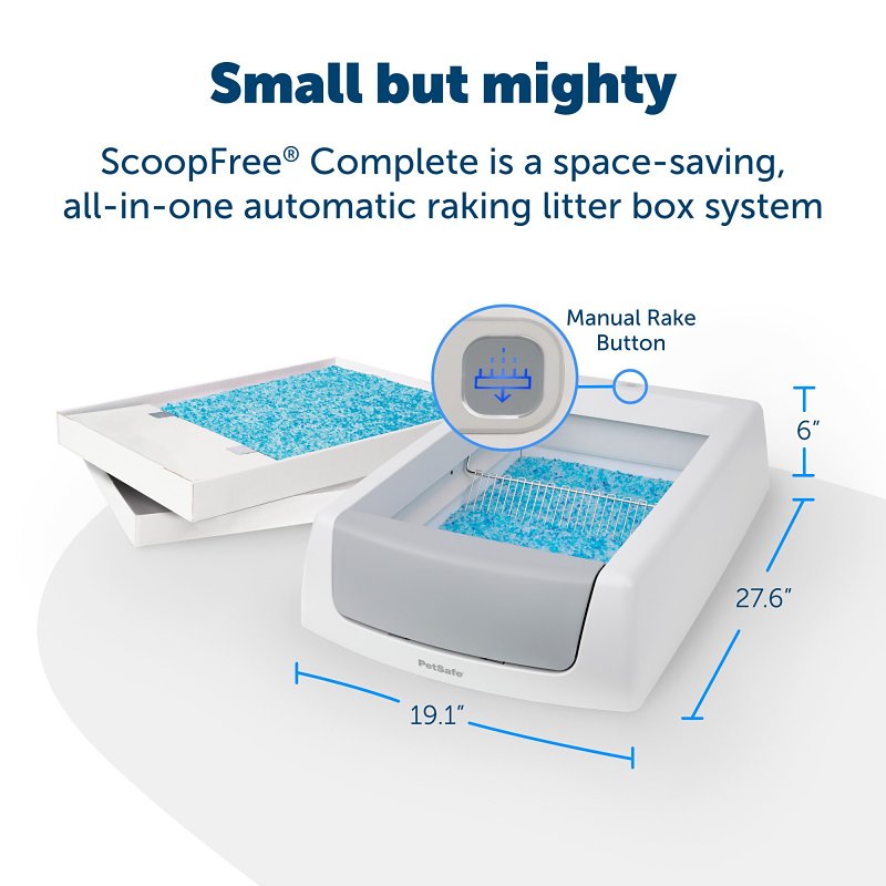 PetSafe ScoopFree PAL00-17296 Litter Box, 20.4 in W, 29 in D, Plastic