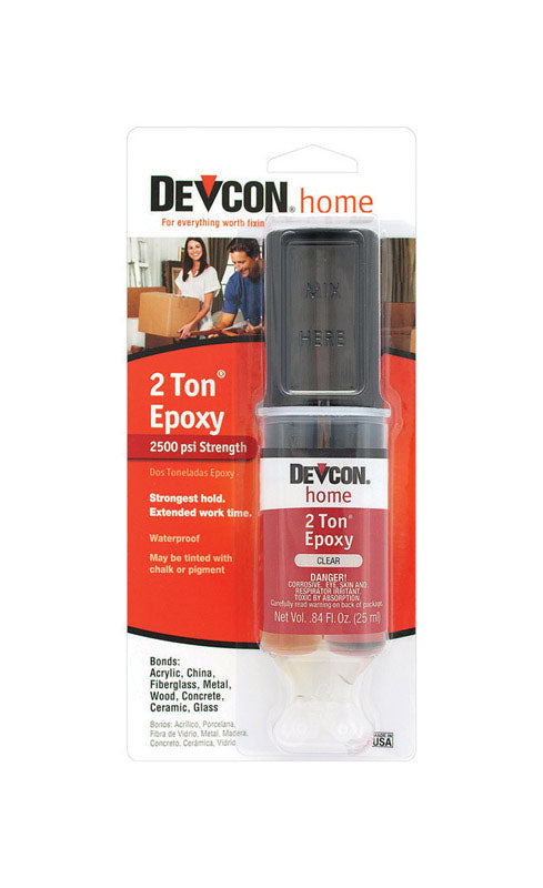 Devcon 2 Ton High Strength Clear Epoxy 0.84 oz, Pack of 6