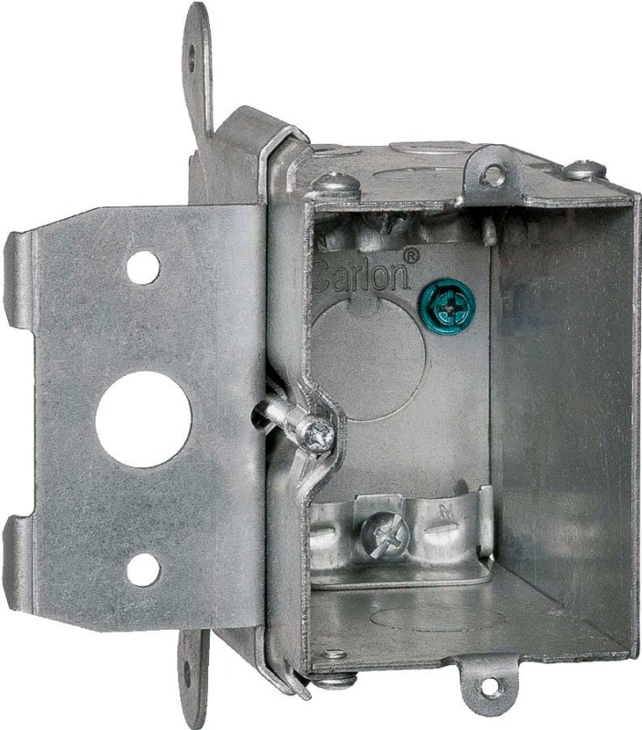 Steel City MB120ADJ Outlet Box, 1 -Gang, 5 -Knockout, Galvanized Steel ...