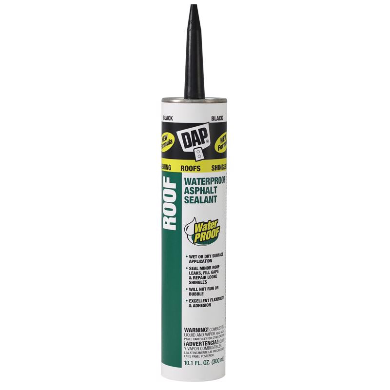 DAP Low Luster Black Asphalt Roof Sealant 10.1 oz, Pack of 12