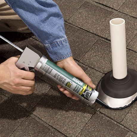 DAP Low Luster Black Asphalt Roof Sealant 10.1 oz, Pack of 12
