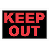 HILLMAN English Black Do Not Enter Sign 8 in. H X 12 in. W, Pack of 6