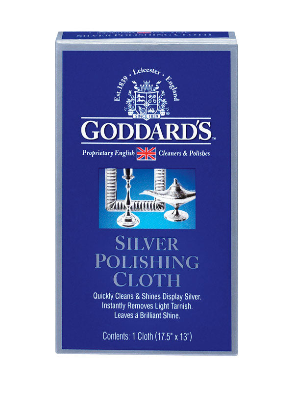 Goddard's Mild Scent Silver Polish 1 wipes Cloth, Pack of 6