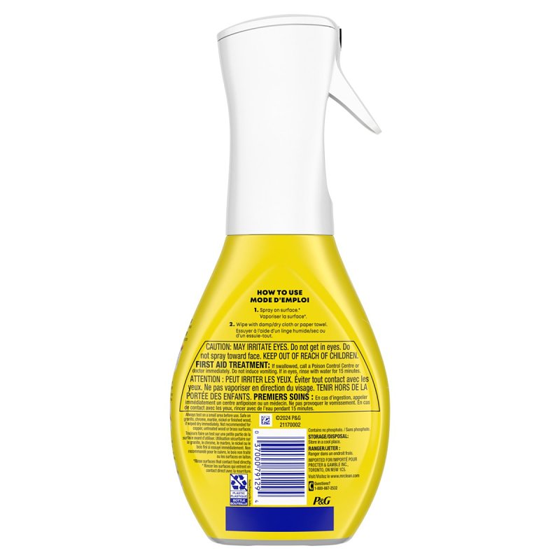 Mr Clean COLORmaxx 79129 Clean Freak Mist, 16 oz, Liquid, Lemon Zest, Pack of 6