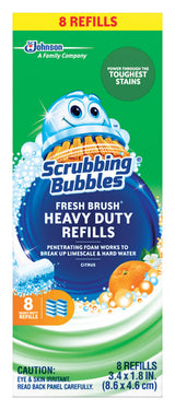 Scrubbing Bubbles Fresh Brush 1.8 in. W Scrub Brush Refill, Pack of 8