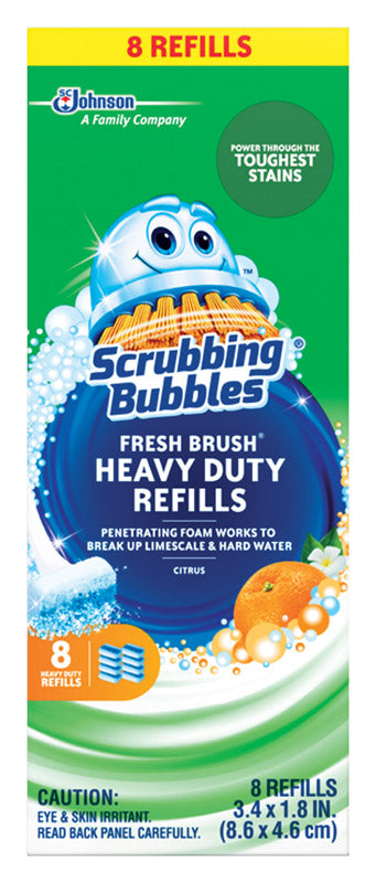 Scrubbing Bubbles Fresh Brush 1.8 in. W Scrub Brush Refill, Pack of 8