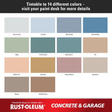 Rust-Oleum Satin Tint Base Acrylic Concrete & Garage Floor Paint 1 gal, Pack of 2