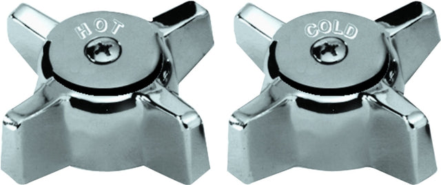 Danco 88092 Faucet Handle, Zinc, Chrome Plated, For: Sterling/Rockwell Two Handle Tub/Shower Faucets