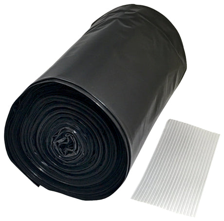 Frost King DL3656 Drum Liner, 55 gal Capacity, Polyethylene, Black