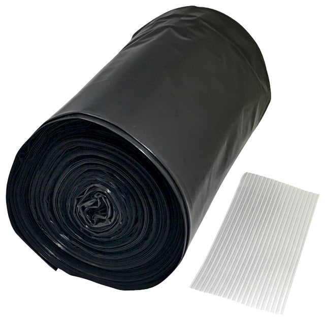 Frost King DL3656 Drum Liner, 55 gal Capacity, Polyethylene, Black