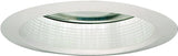 Halo 30WAT Baffle Trim, 6 in Dia, 5 in OAH, Metal Body, White, For: H7ICT, H7ICAT, H7RICT and H7ICATNB Series Housing