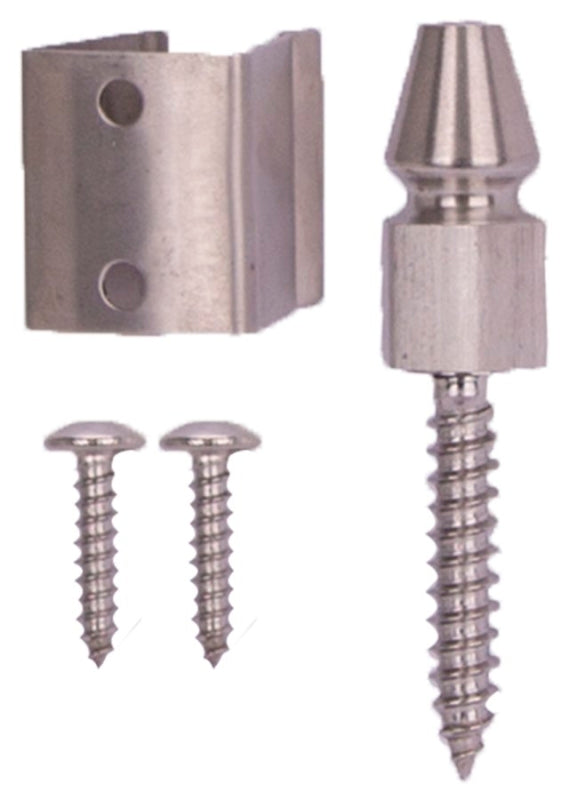 ProSource SH-S13-PS Acorn Holdback, 1-1/2 x 1 x 7/8 in, Silver, Screw Mounting