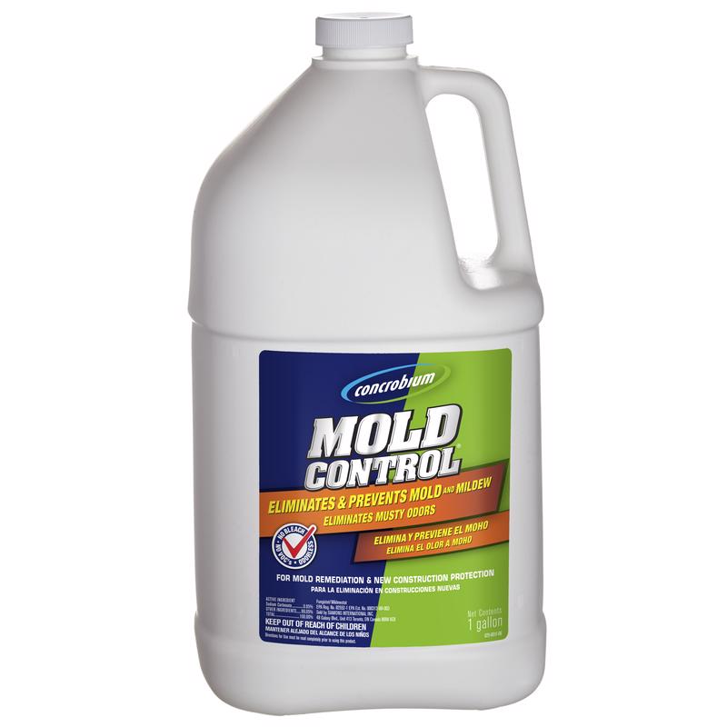 Concrobium 025-001 Mold Control, 1 gal, Liquid, Odorless, Clear, Pack of 4