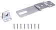 ProSource LR-136-BC3L-PS Safety Hasp, 3-1/2 in L, Steel, Zinc, 7/16 in Dia Shackle, Fixed Staple