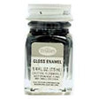 Testors 1147TT Enamel Paint, Gloss, Black, 0.25 oz Bottle