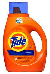 Tide 80762760 High-Efficiency Laundry Detergent, 42 fl-oz Bottle, Liquid, Original, Pack of 6