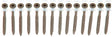 Senco 08D Series 08D250W Deck Screw, Brown, 2-1/2 in L, Flat Head, #2 Drive, Steel, Weatherex