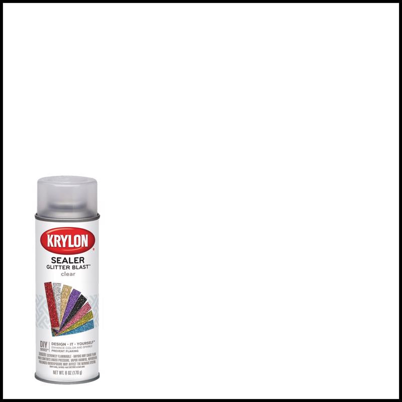 Krylon Glitter Blast Clear Spray  Paint 6 oz, Pack of 6