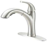 Boston Harbor TOBI21040010NP Pull Out Kitchen Faucet, 1.8 gpm, 1-Handle, 1, 3-Faucet Hole, Metal/Plastic, Deck