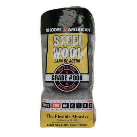 Rhodes American 000 Grade Extra Fine Steel Wool Pad 12 pk, Pack of 6