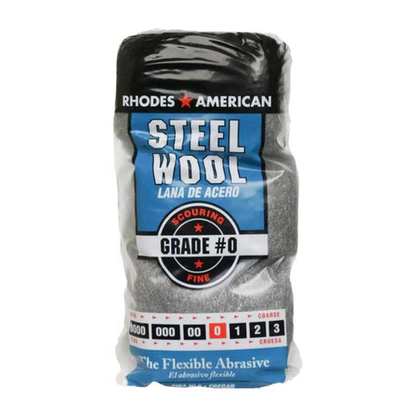 Rhodes American 0 Grade Fine Steel Wool Pad 12 pk, Pack of 6