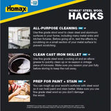 Rhodes American 2 Grade Medium/Coarse Steel Wool Pad 12 pk, Pack of 6