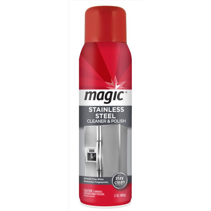 Magic Citrus Scent Stainless Steel Cleaner & Polish 17 oz Spray, Pack of 6