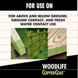 Woodlife Coppercoat Green Water-Based Wood Preservative 0.88 gal, Pack of 4