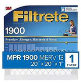 Filtrete UA02-4 Air Filter, 20 in L, 20 in W, 13 MERV, 1900 MPR, Polypropylene Frame, Pack of 4