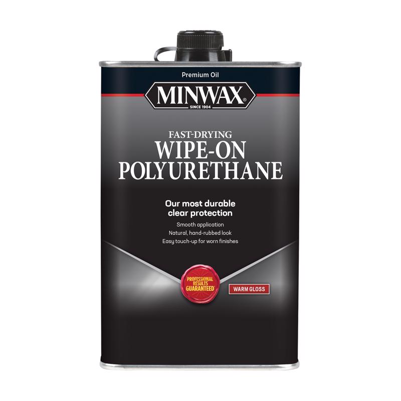 Minwax Wipe-On Poly Gloss Clear Oil-Based Polyurethane 1 pt, Pack of 6