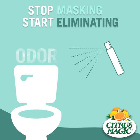 Citrus Magic Tropical Citrus Blend Scent Air Freshener Spray 3 oz Aerosol, Pack of 6