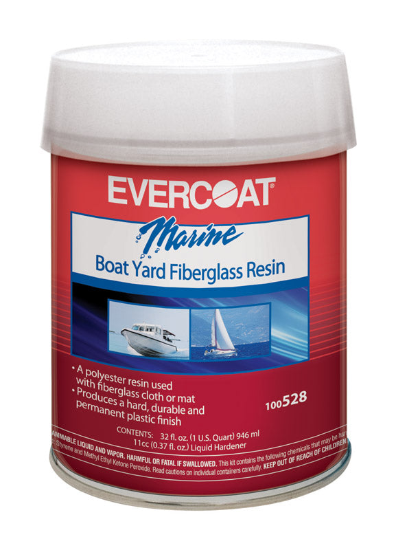 Evercoat Marine Boat Yard Fiberglass Resin 1 qt