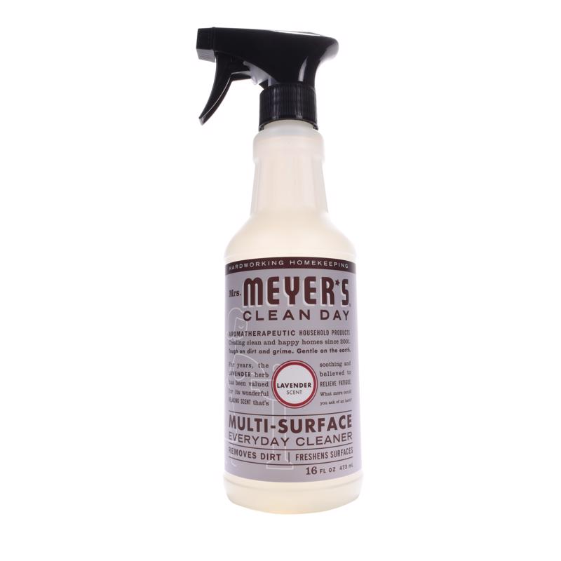 Mrs. Meyer's Clean Day Lavender Scent Organic Multi-Surface Cleaner Liquid 16 oz, Pack of 6