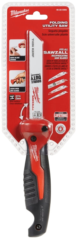 Milwaukee 48-22-0305 Jab Saw, 6 in L Blade, 18 TPI, Ergonomic Handle, Rubber Handle