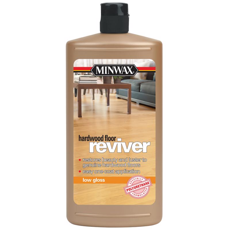 Minwax 609604444 Hardwood Floor Reviver Paint, Low-Gloss, Liquid, Clear, 1 qt, Can, Pack of 4