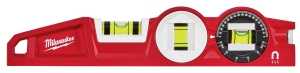 Milwaukee 48-22-5210 Torpedo Level, 10 in L, 3-Vial, Magnetic, Aluminum, Red