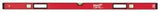 Milwaukee REDSTICK Series MLBX59 Beam Box Level, 59 in L, 3-Vial, Aluminum, Red