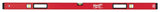 Milwaukee REDSTICK Series MLBX59 Beam Box Level, 59 in L, 3-Vial, Aluminum, Red