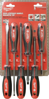 Milwaukee 48-22-2706 Screwdriver Kit, 6-Piece, Specifications: Phillips and Slotted Tip, 5/16 in Tip Size