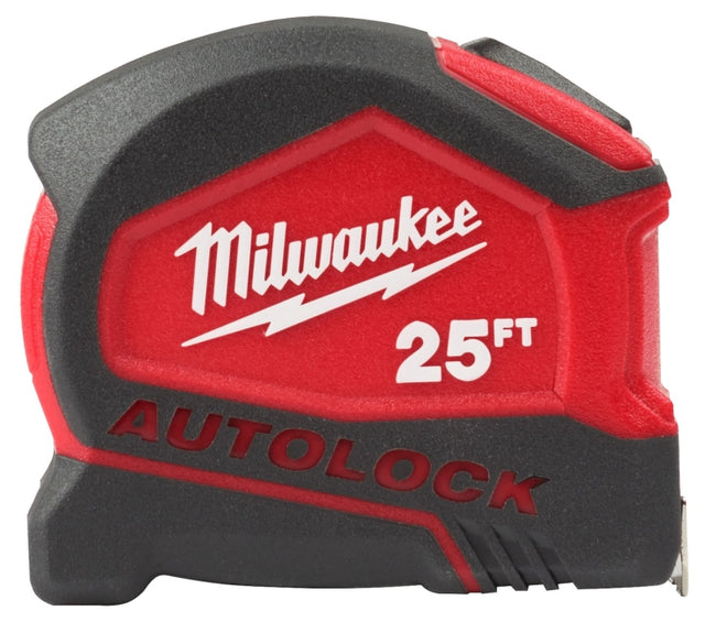 Milwaukee 48-22-6825 Tape Measure, 25 ft L Blade