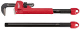 Milwaukee 48-22-7314 Adaptable Pipe Wrench, 2-1/2 in Jaw, 21.8 in L, Serrated Jaw, Steel, Ergonomic Handle