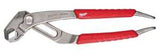 Milwaukee 48-22-6208 Tongue and Groove Plier, 8 in OAL, 1-3/4 in Jaw, Red Handle, Comfort-Grip Handle, 1/4 in W Jaw