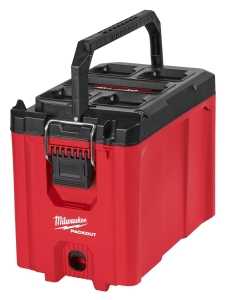 Milwaukee PACKOUT 48-22-8422 Compact Tool Box, 75 lb, Polypropylene, Red, 16.2 in L x 10 in W x 13 in H Outside