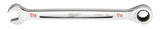 Milwaukee 45-96-9214 Ratcheting Combination Wrench, SAE, 7/16 in Head, 6-3/4 in L, 12-Point, Steel, Chrome