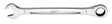 Milwaukee 45-96-9232 Ratcheting Combination Wrench, SAE, 1 in Head, 13.43 in L, 12-Point, Steel, Chrome