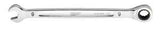 Milwaukee 45-96-9309 Ratcheting Combination Wrench, Metric, 9 mm Head, 6.14 in L, 12-Point, Steel, Chrome