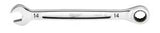 Milwaukee 45-96-9314 Ratcheting Combination Wrench, Metric, 14 mm Head, 7.8 in L, 12-Point, Steel, Chrome