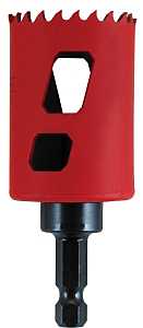 Morse MHSA24C Hole Saw, 1-1/2 in Dia, 1-15/16 in D Cutting, 3/8 in Arbor, 4/6 TPI, HSS Cutting Edge