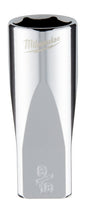 Milwaukee 45-34-9021 Socket, 9/16 in Socket, Deep Socket, 2.559 in OAL, 1/4 in Drive, 6 -Point, Chrome Vanadium Steel